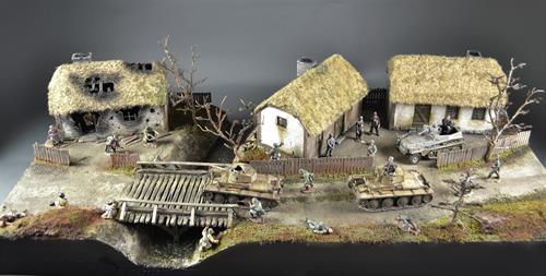 Russisches Dorf - Diorama 