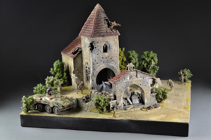 Saint Privat Church & Cemetery - Diorama