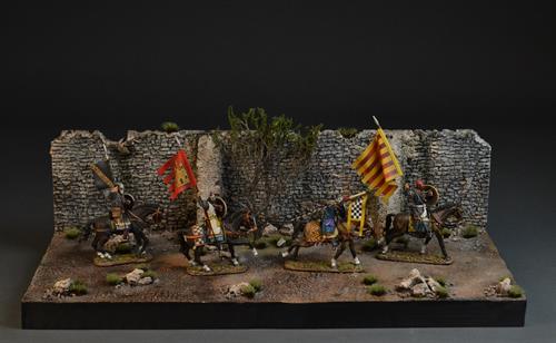 Stone wall and terrain - diorama