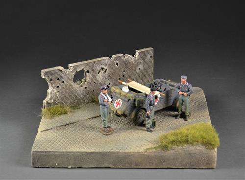 Cobblestone road through terrain - Mini diorama