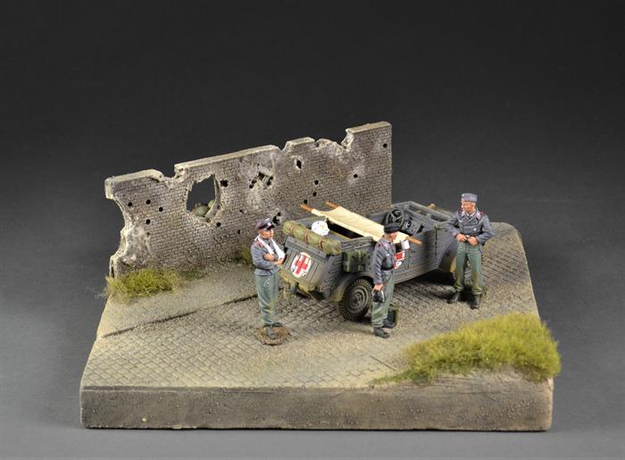 Brostens vej gennem terræn - Mini diorama