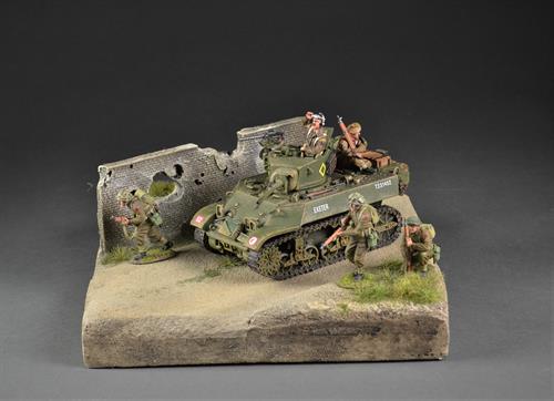 Gravel road through terrain - Mini diorama