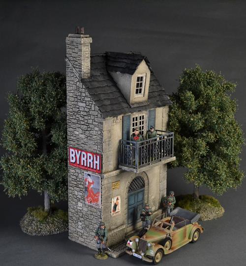 Fransk hus med balkon 