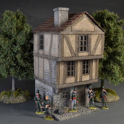 Mittelalterliches Haus auf drei Etagen