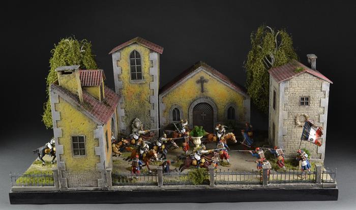 Französisches Kartäuserkloster - Diorama