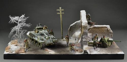 Ruinen von Bastogne - Diorama