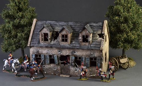 Plancenoit village house, bombed and shelled...