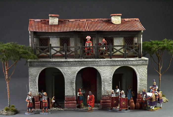 Römisches zweistöckiges Ladenlokal „Tabernae“,