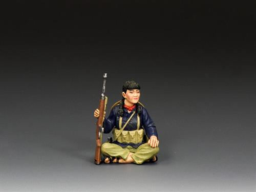 Sitting VC Female Soldier