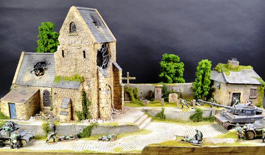 Französisch Kirche - Diorama