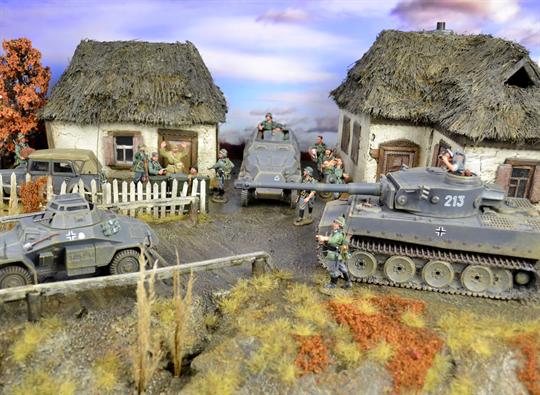 Russisches Dorf - Diorama